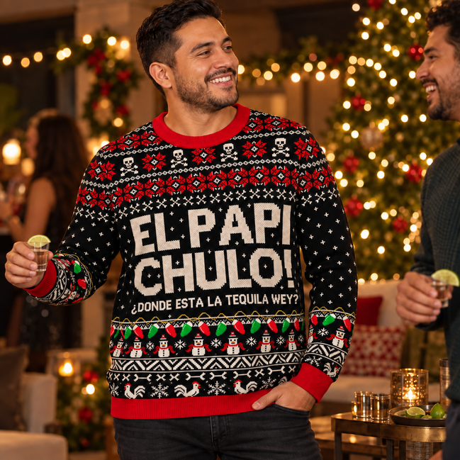 El Papi Chulo — Brindis sin Pena Knitted Sweater
