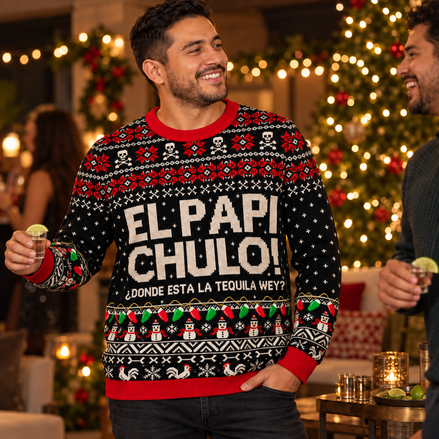El Papi Chulo — Brindis sin Pena Knitted Sweater