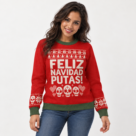 Feliz Navidad — Corazón Rebelde Knitted Sweater