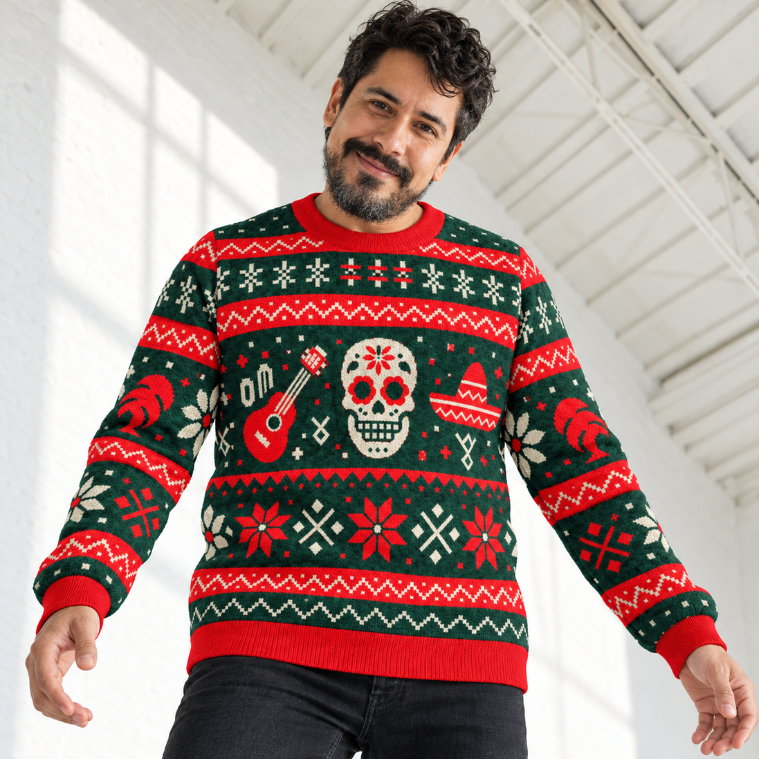 Hasta los Huesos — Son de Navidad Knitted Sweater