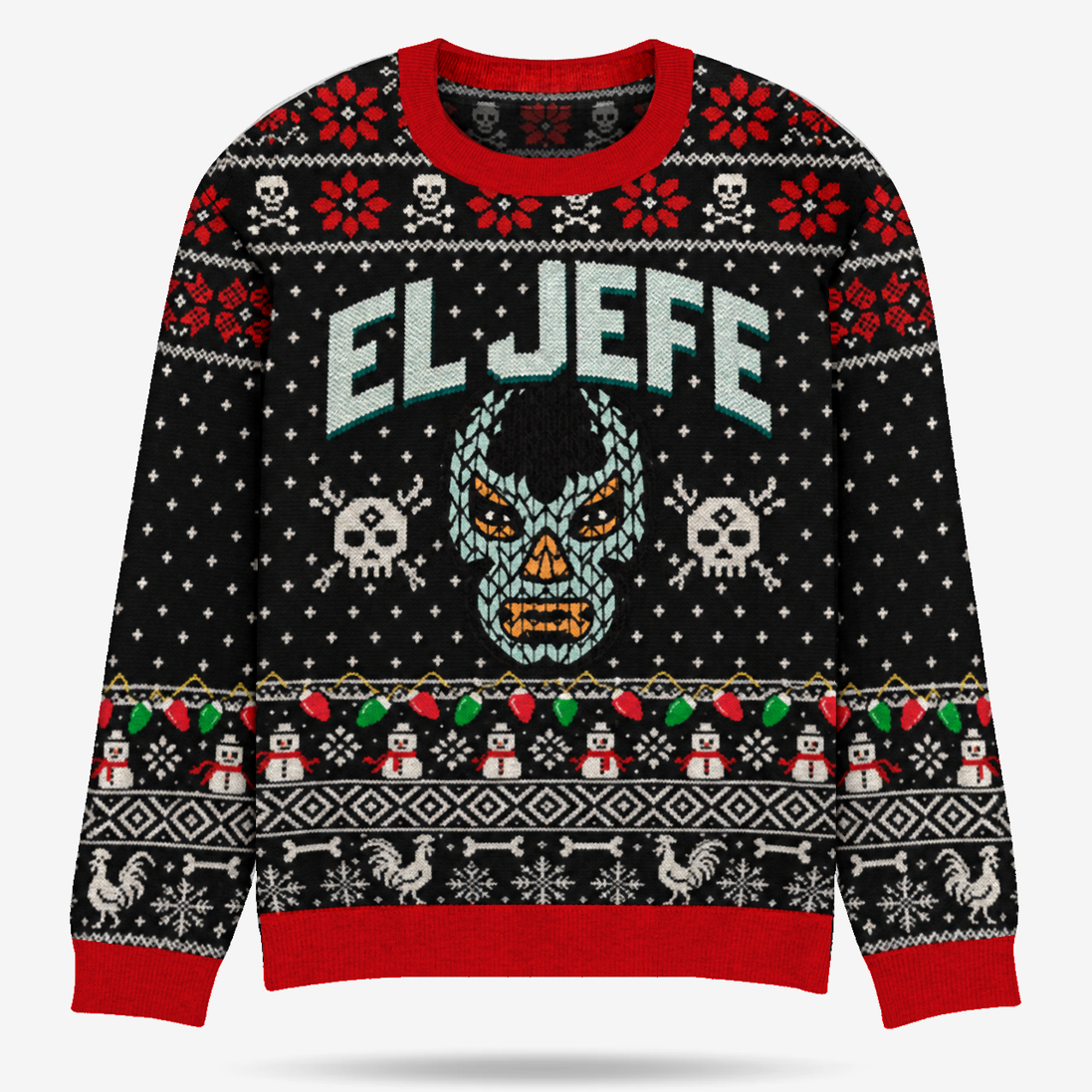 El Jefe — Máscara de Mando Knitted Sweater