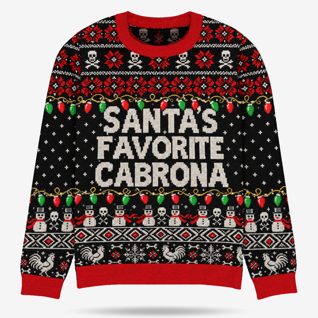 Santa’s Favorite Cabrona — Sin Permiso Knitted Sweater