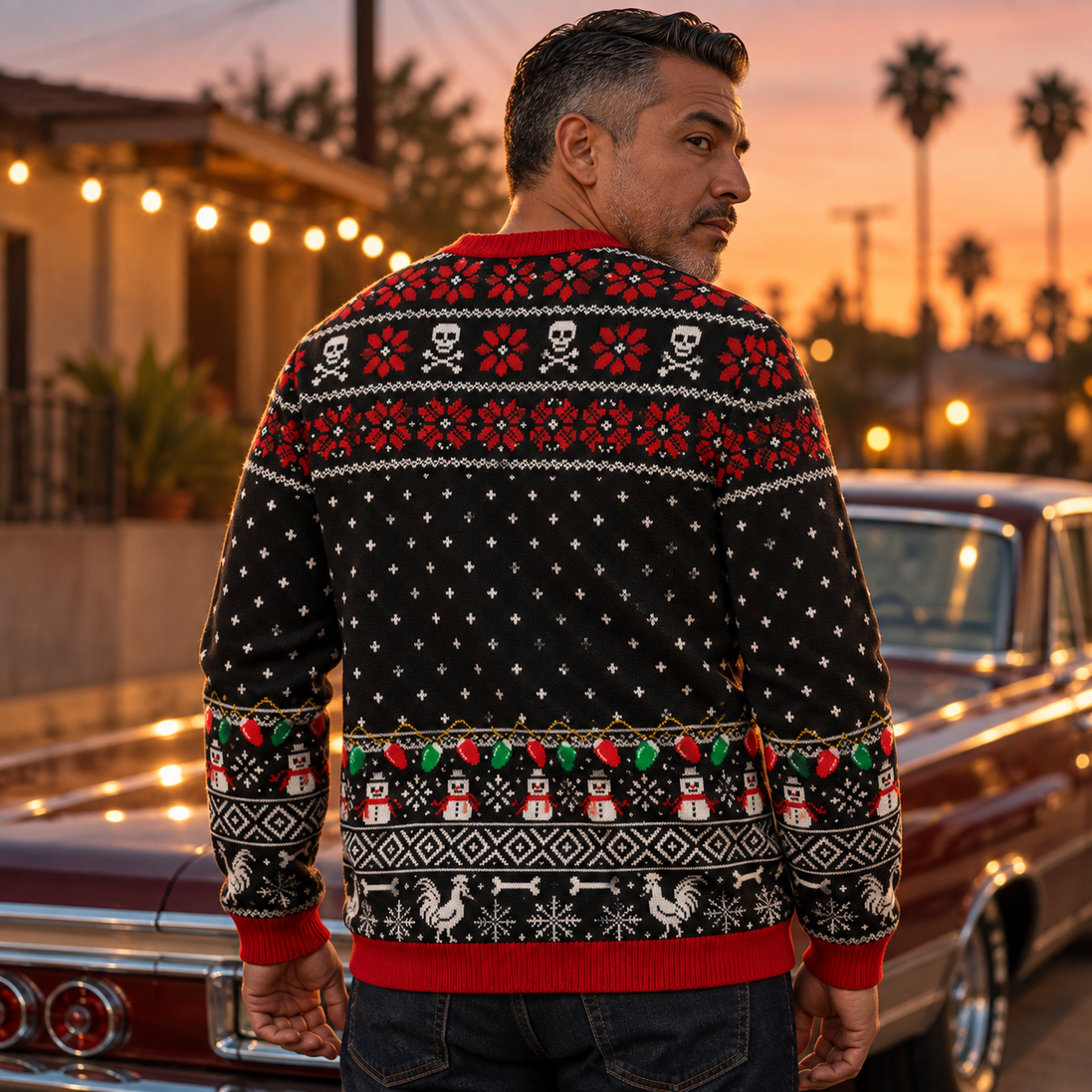 El Jefe — Máscara de Mando Knitted Sweater