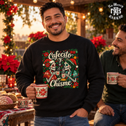 Cafecito y Chisme Flor de Navidad Sweater