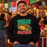 Feliz Navi Taco Cantina Lights Sweater