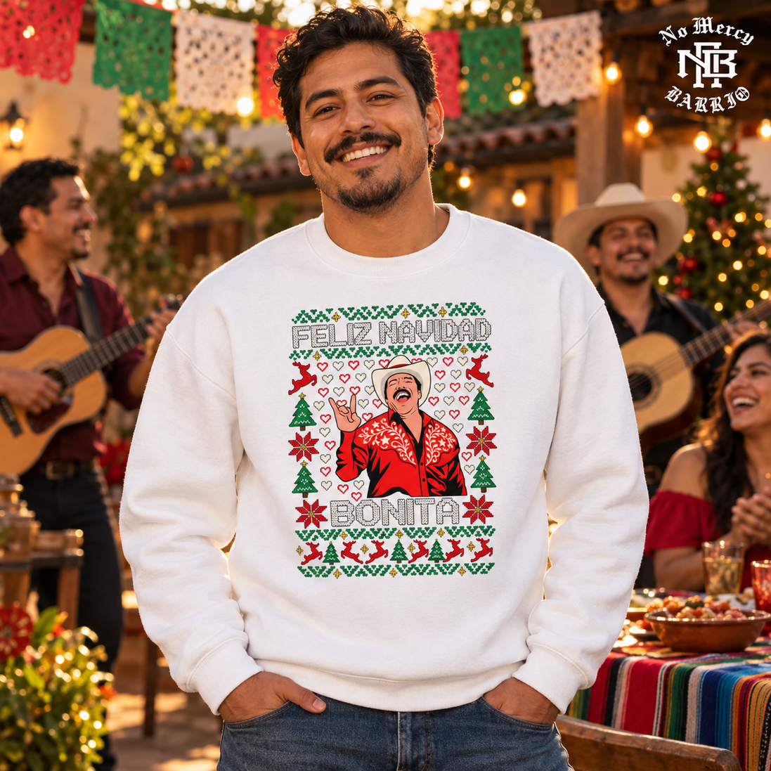Feliz Navidad Bonita Bordado Edition Sweater