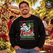 Feliz Navidad Tropical Palms Edition Sweater