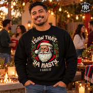 I Saw That Ya Nasty Holly Portrait Sweater