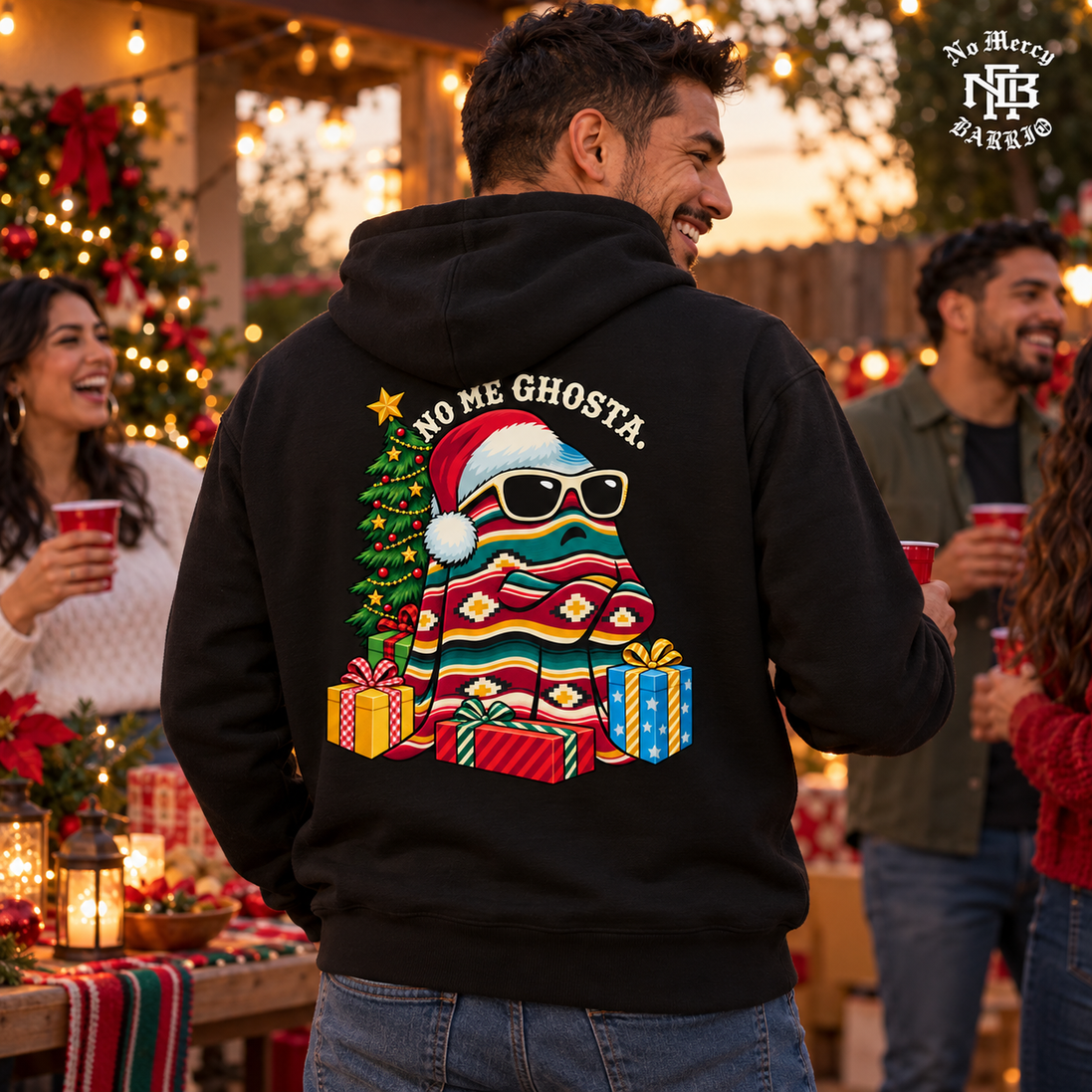 No Me Ghosta Serape Mood Hoodie
