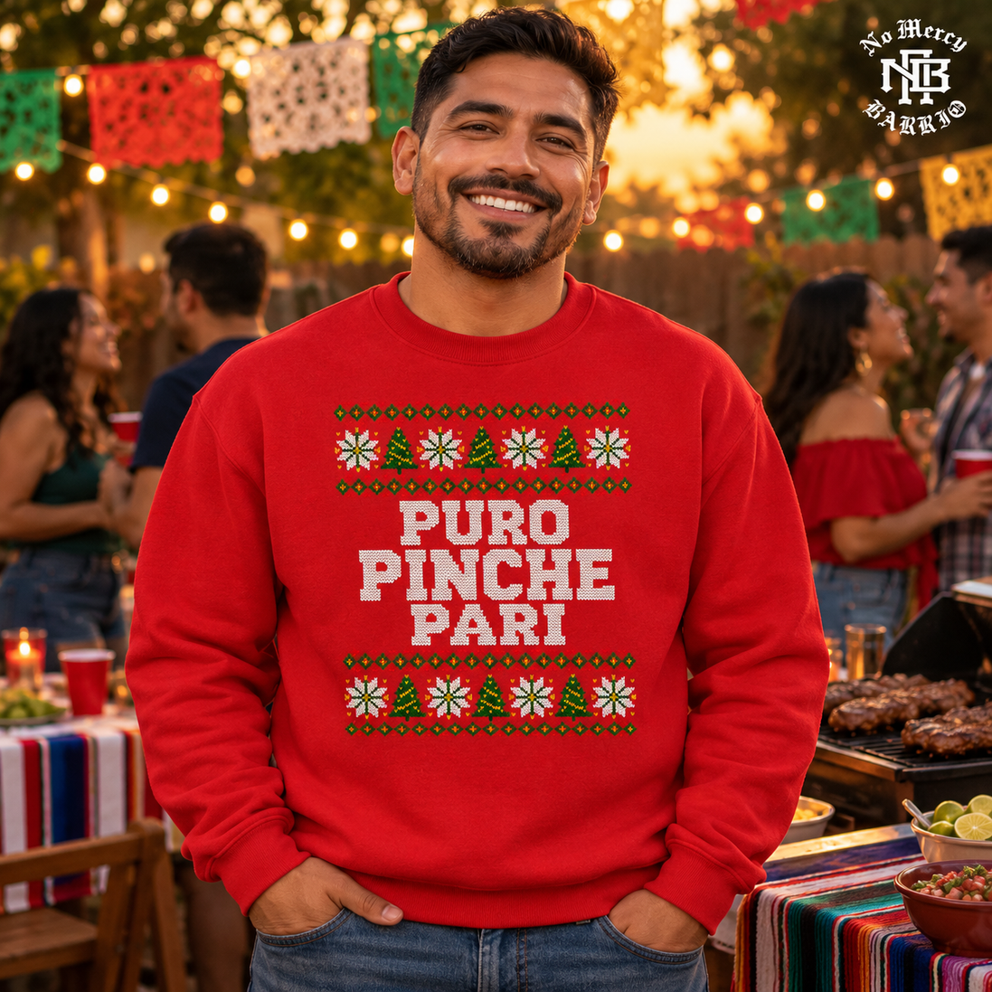 Puro Pinche Pari Fiesta Fair Isle Sweater