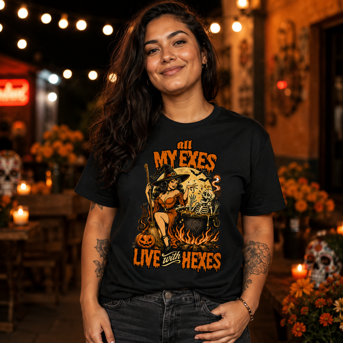 All My Exes Live With Hexes T Shirt