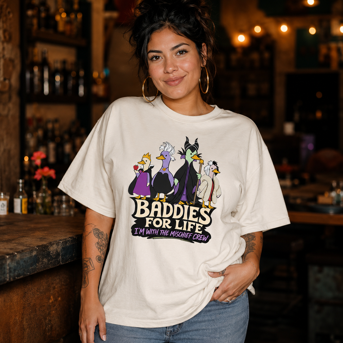 Baddies For Life - I_m With The Villains T Shirt