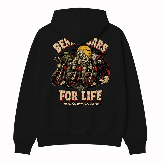 Behind Bars For Life Moto Tee Hoodie