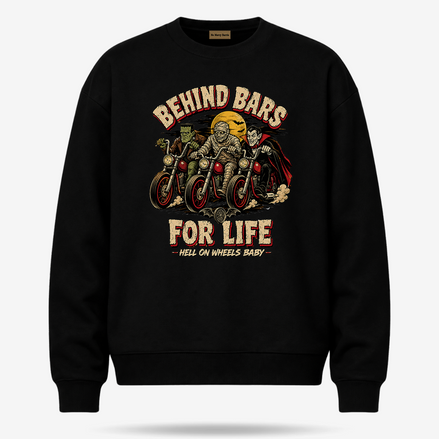 Behind Bars For Life Moto Tee Sweater
