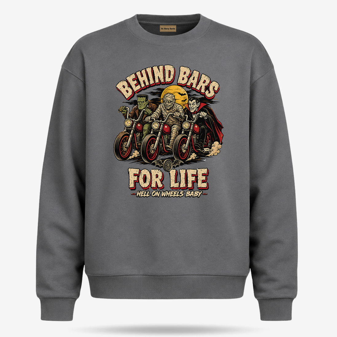 Behind Bars For Life Moto Tee Sweater