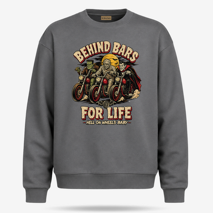 Behind Bars For Life Moto Tee Sweater