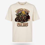 Behind Bars For Life Moto Tee T Shirt