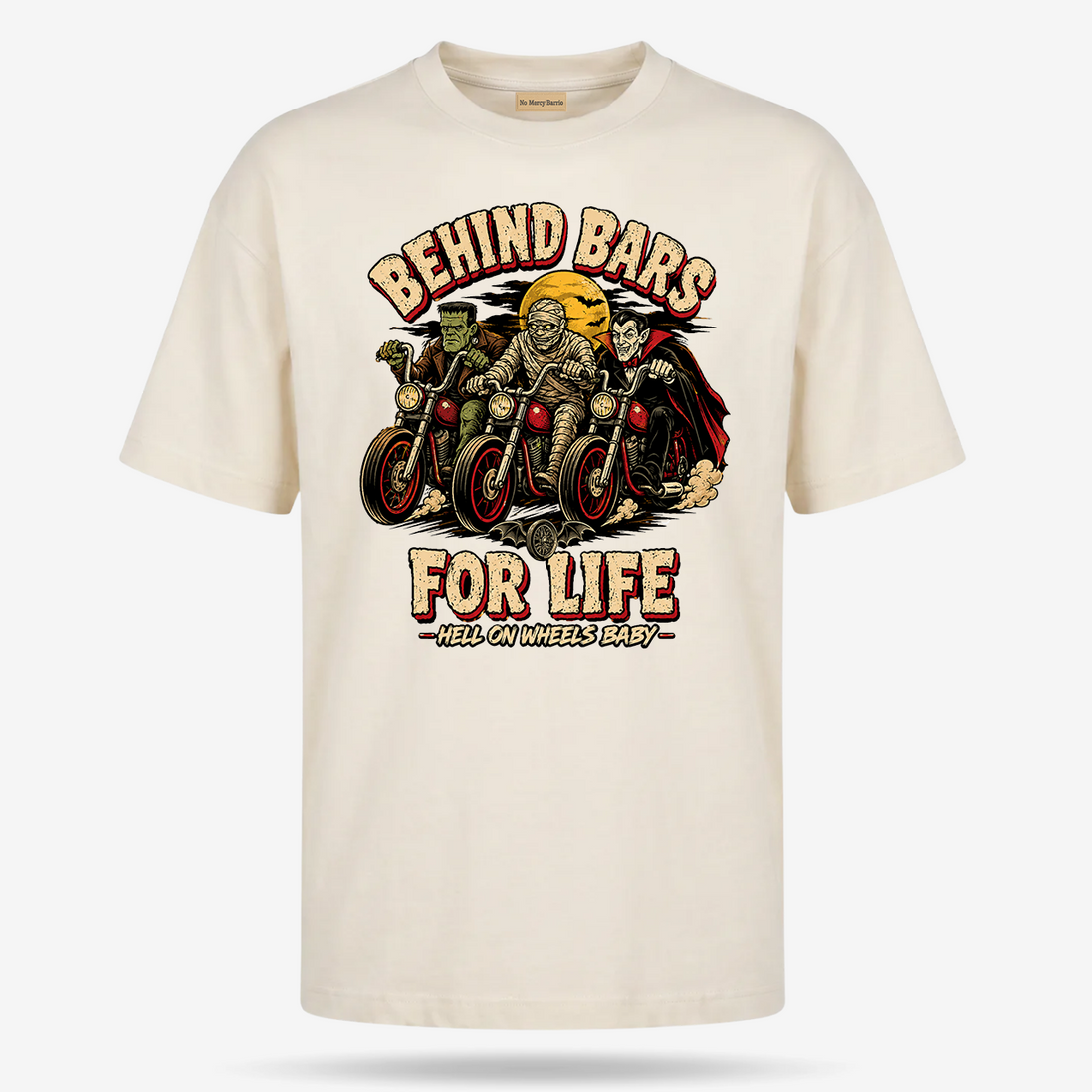 Behind Bars For Life Moto Tee T Shirt