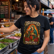 Blessed - Tacos 24:7 T Shirt