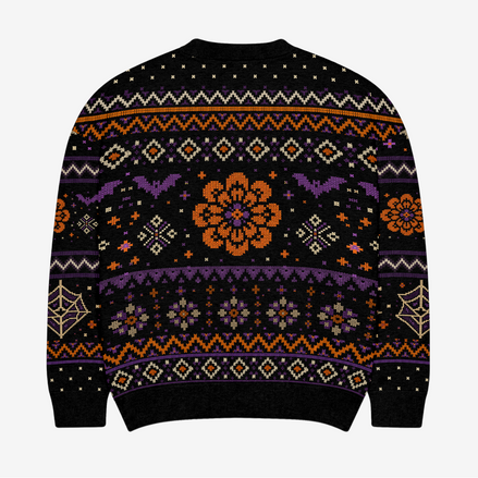 Calavera Halloween Fiesta Knitted Sweater