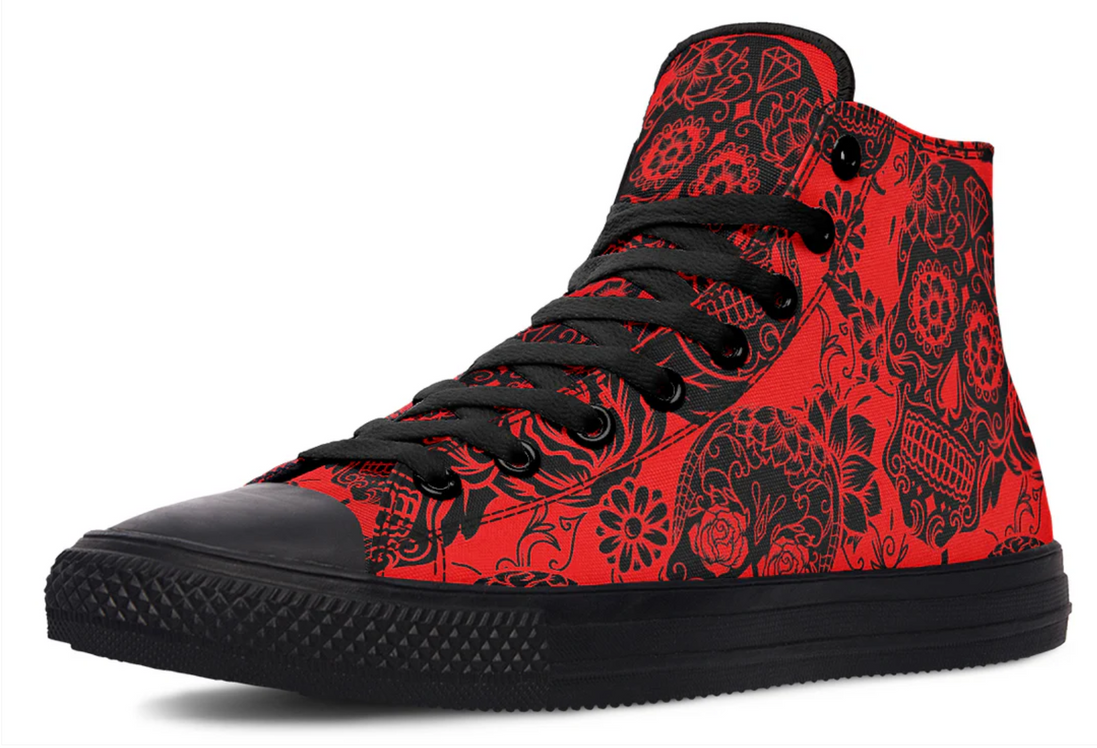 Calavera Red High Tops