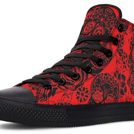 Calavera Red High Tops