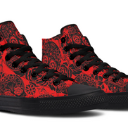 Calavera Red High Tops
