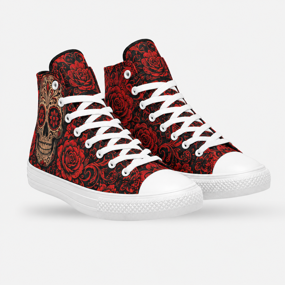 Calavera Red High Tops