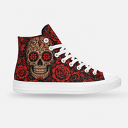 Calavera Red High Tops