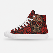 Calavera Red High Tops