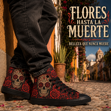Calavera Red High Tops