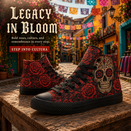 Calavera Red High Tops