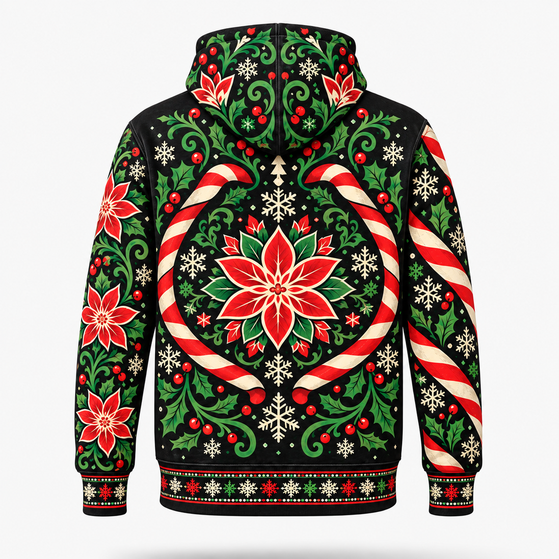 Calavera de Nochebuena – Midnight Fiesta Hoodie