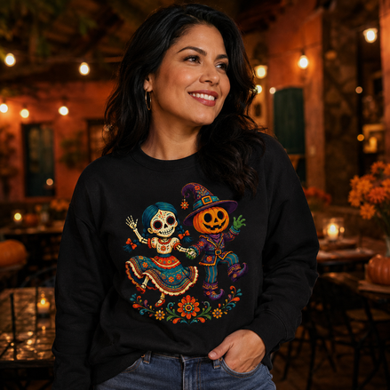 Calaveritas Halloween Dance Sweater