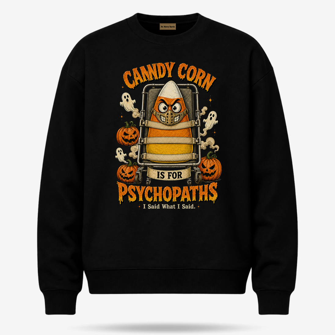 Candy Corn Psycho Ward Sweater