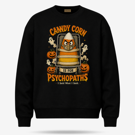 Candy Corn Psycho Ward Sweater