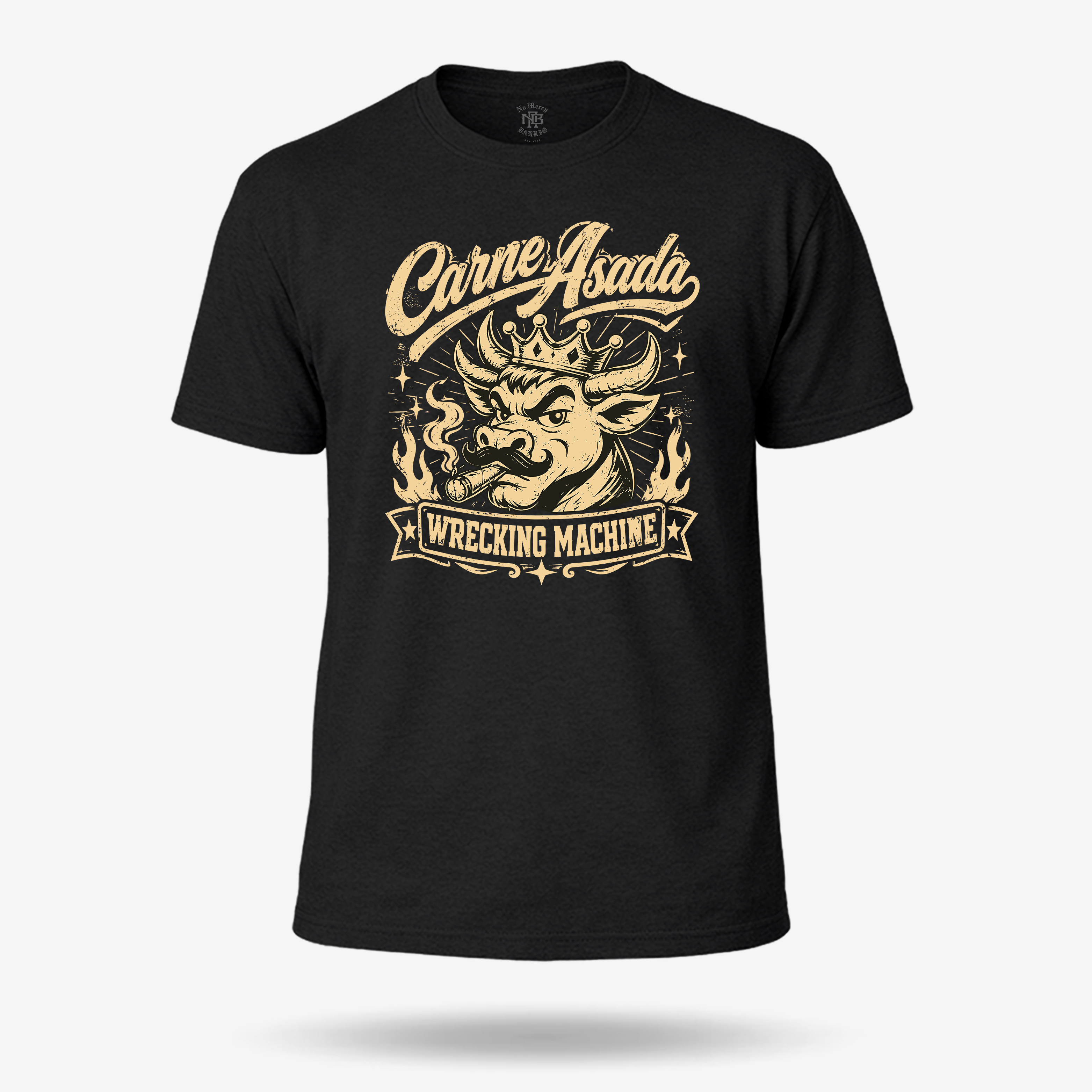 Carne Asada Wrecking Machine Old Skool T Shirt