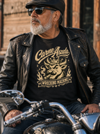 Carne Asada Wrecking Machine Old Skool T Shirt