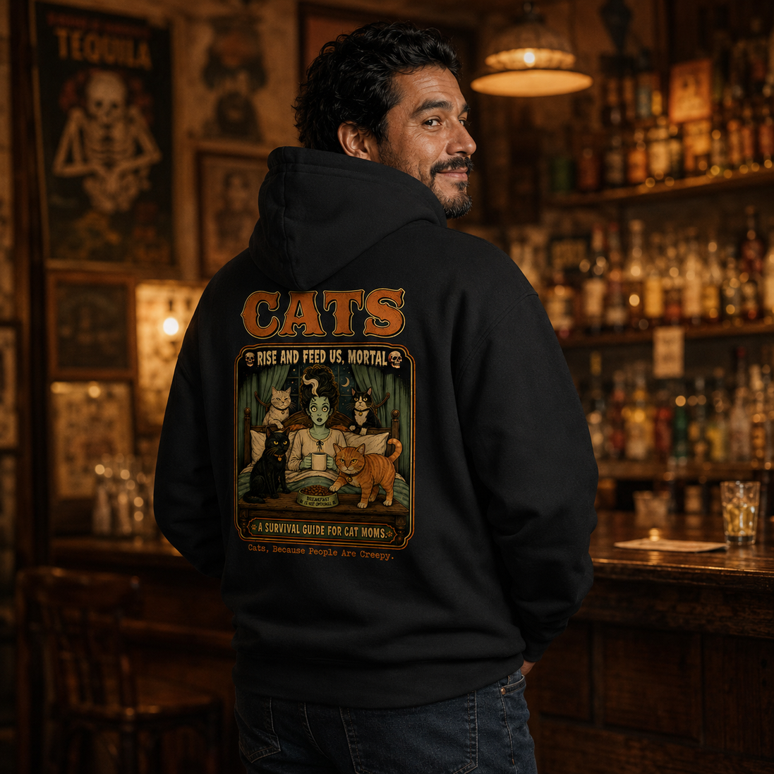 Cats Because People Are Creepy Hoodie