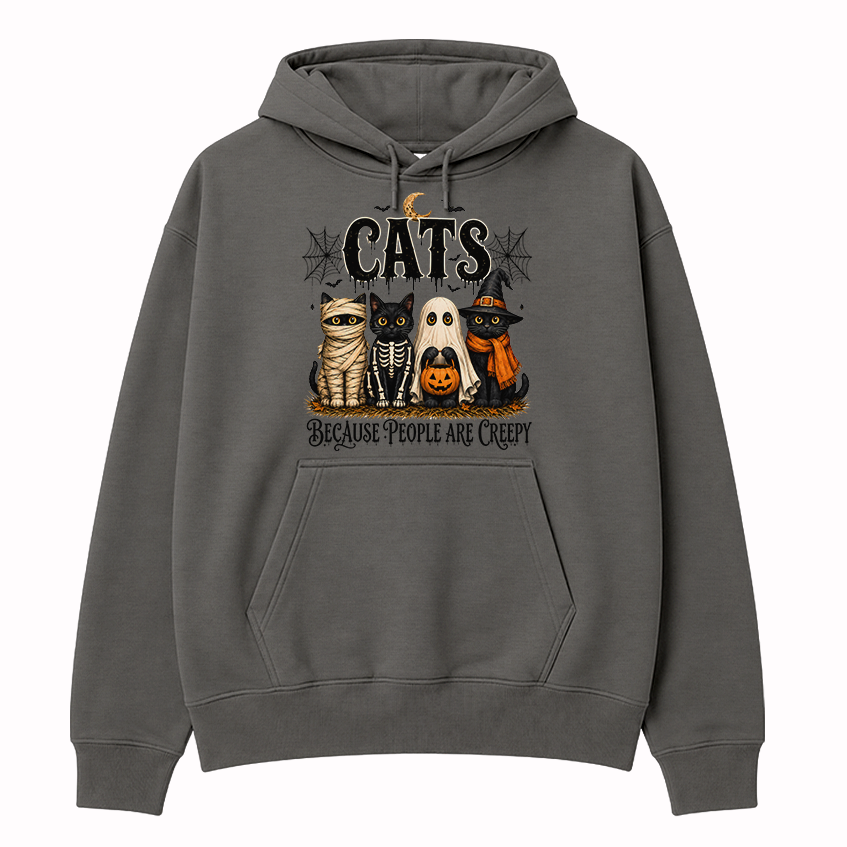 Cats Over Creepy People Hoodie