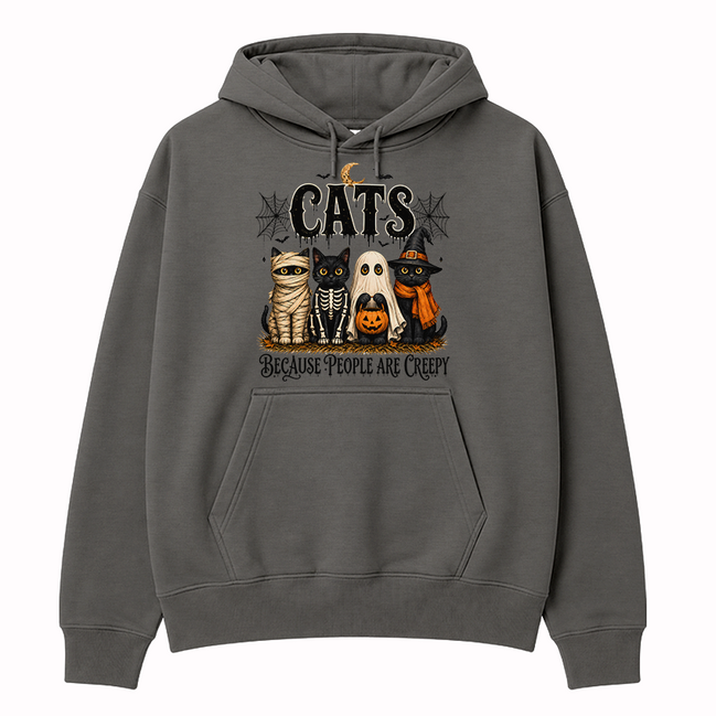 Cats Over Creepy People Hoodie