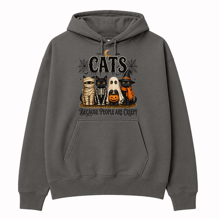 Cats Over Creepy People Hoodie