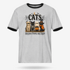 Cats Over Creepy People Ringer Tee