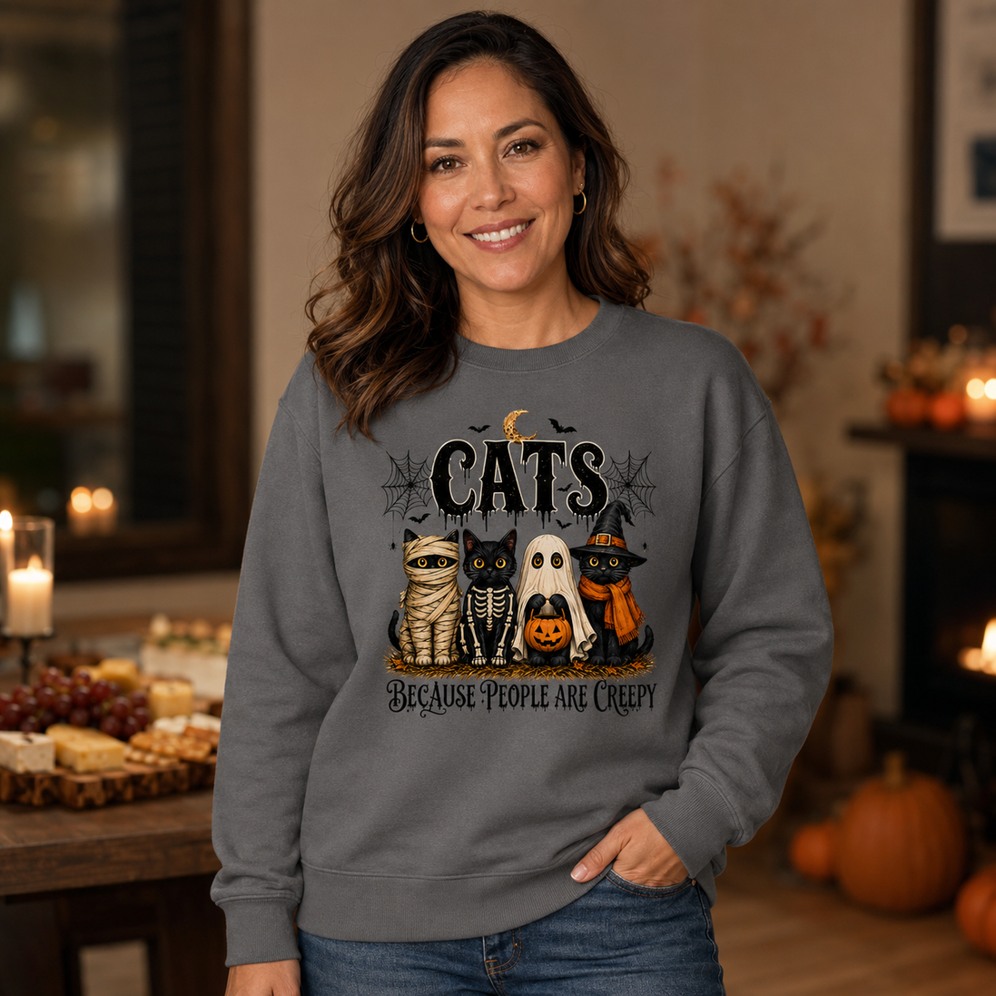 Cats Over Creepy People Sweater