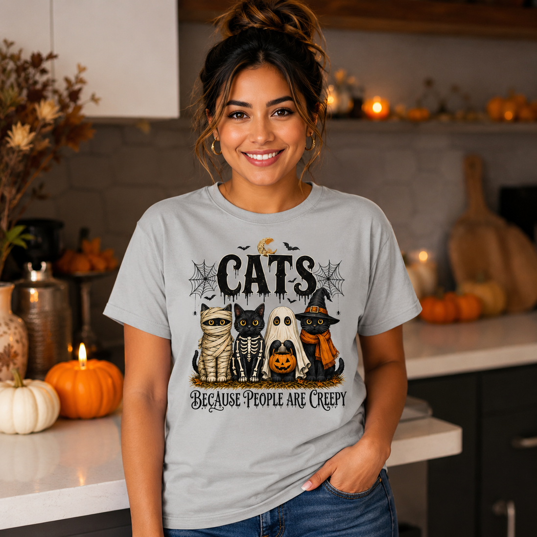 Cats Over Creepy People T Shirt