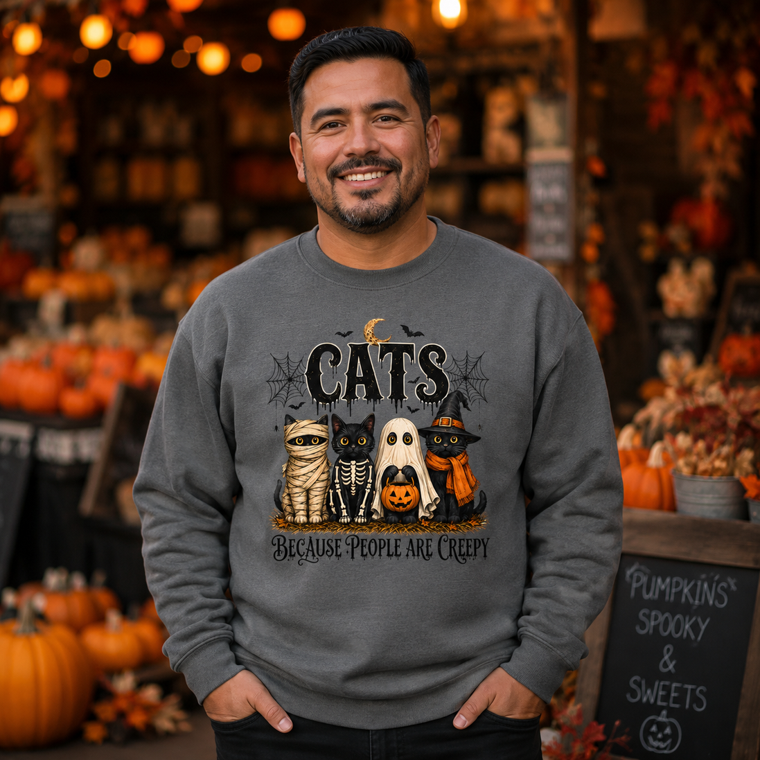 Cats Over Creepy People Sweater