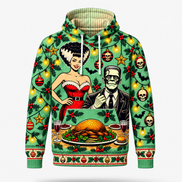 Cena de Monstruos – Christmas Family Dinner Hoodie