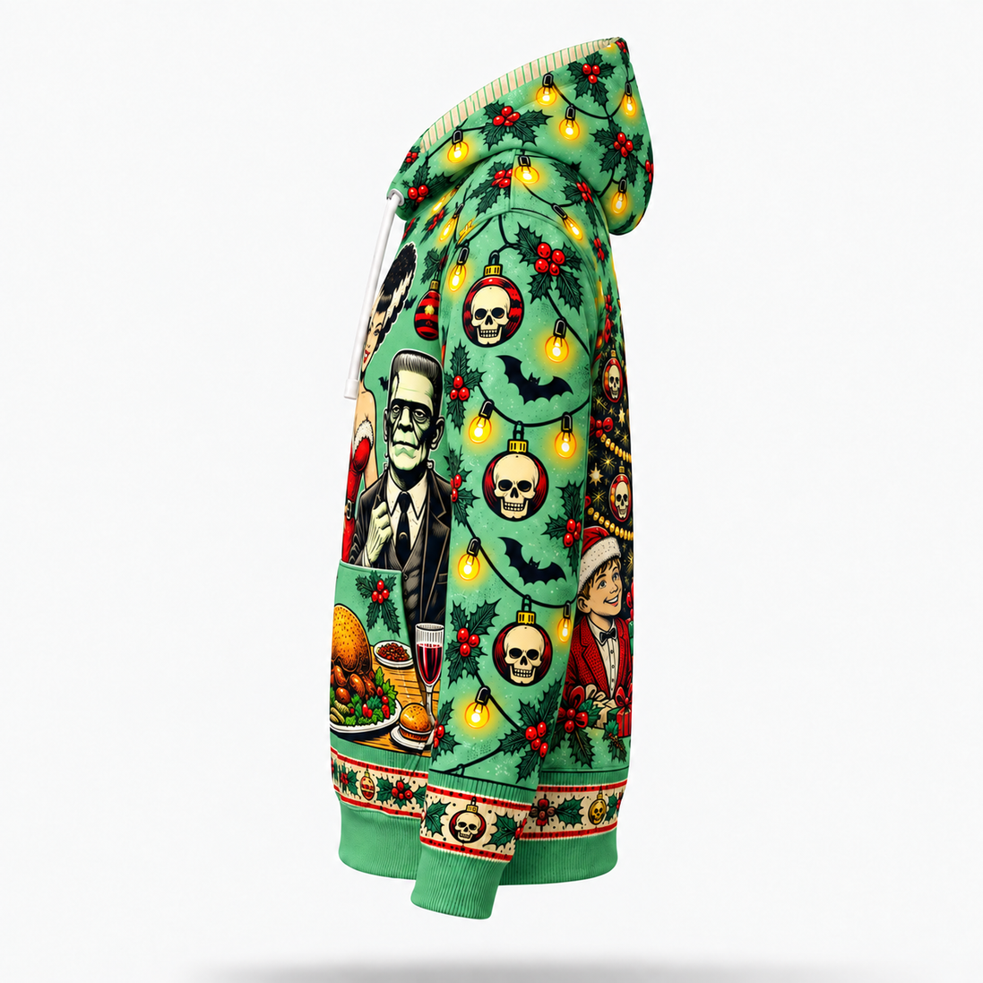 Cena de Monstruos – Christmas Family Dinner Hoodie