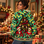 Cena de Monstruos – Christmas Family Dinner Hoodie