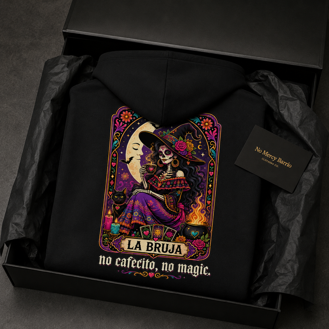 No Cafecito No Magic La Bruja Hoodie